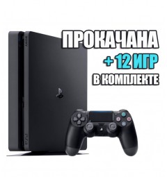 PlayStation 4 SLIM 1 TB БУ + 12 игр #497